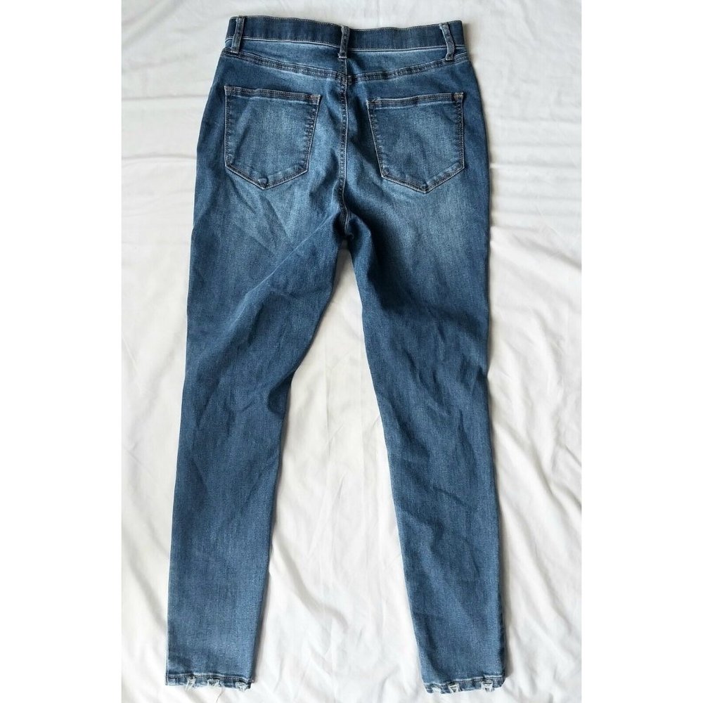 Arizona Juniors Jeggings Blue Distressed High Rise Denim 9 28X28 - Picture 3 of 5